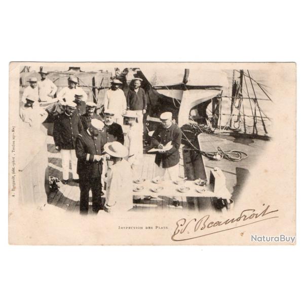 CPA - Marine Militaire - Inspection des plats   - N3447