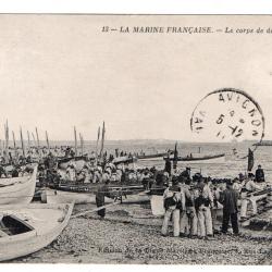 CPA - Marine Française - le corps de débarquement - N°3439
