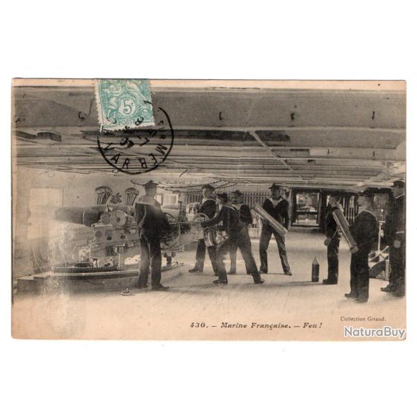 CPA - Marine franaise - Feu - N3438