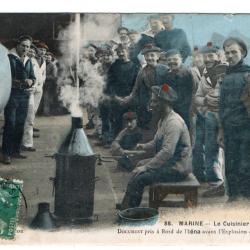 CPA - Marine française - Le Cuisinier Brule le Café- N°3437