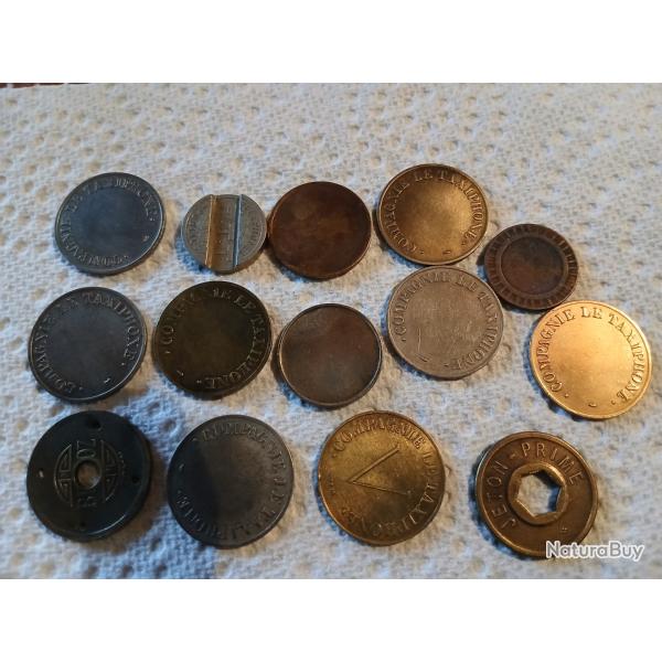 14 jetons taxiphone et lavage