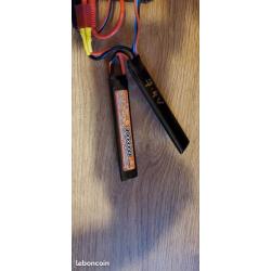 Batterie Lipo 7.4V 40 C 1000 mAH T-dean
