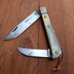 Joli Couteau Régional YSSINGEAUX LE BERGER PIÉTIN par LE PAYSAN Manche en Corne