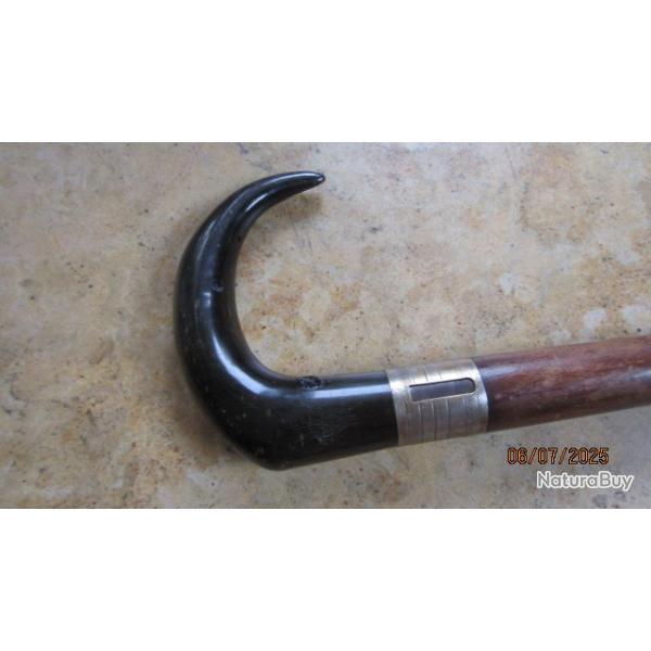 Canne fusil dumonthier en calibre 12mm centrale parfaitement fonctionnelle poigne corne embout auth