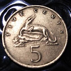 Jamaica piece de 5 cents 1972 ttb