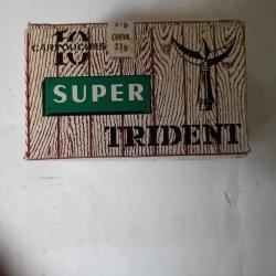 Boîte de 10 chevrotines  21 g anciennes  douilles plastiques cal 12  de chez REY