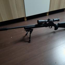 CZ 457 Varmint Synthétique .22lr bien équipée, en état neuf