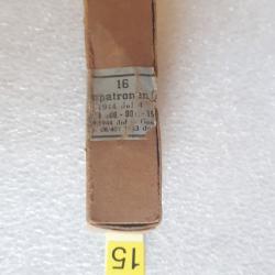 Boite vide 9mm allemande, objet daté 1944 (M.15)