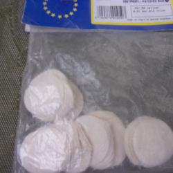 100 patchs Pedersoli calibre 45 à 50 épaisseur 0;31 mm