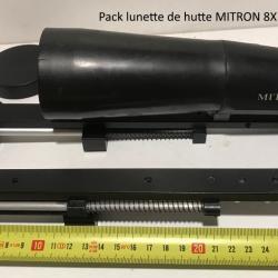 Pack lunette de hutte MITRON 8X 56 PLUS 2 support anti-recul