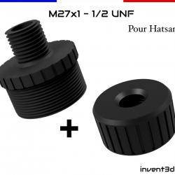 Adaptateur Hatsan M27x1 vers 1/2 UNF