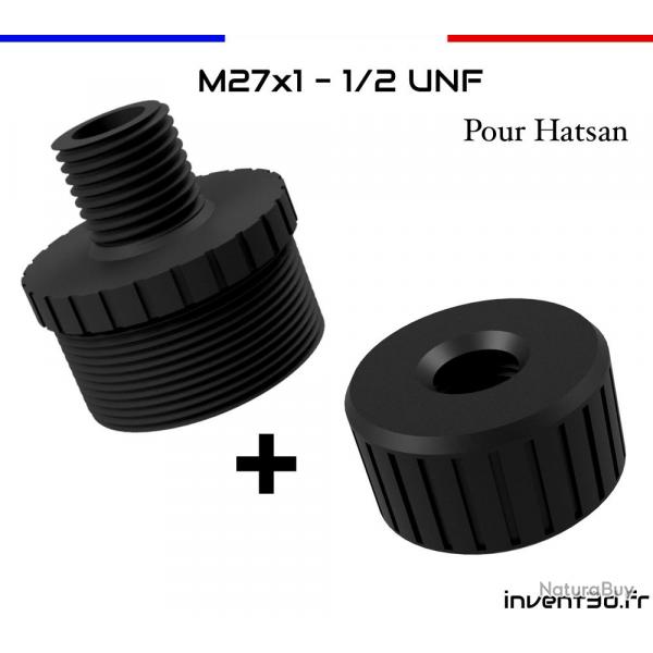 Adaptateur Hatsan M27x1 vers 1/2 UNF