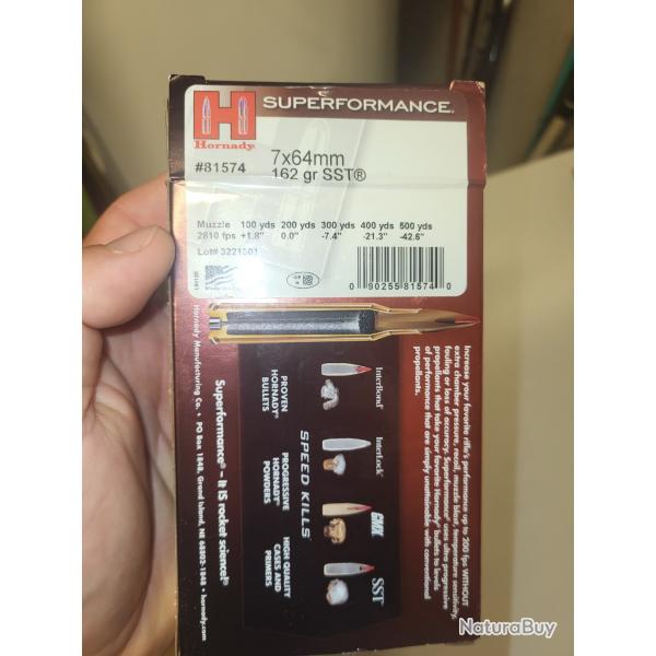 HORNADY 7X64 162 gr