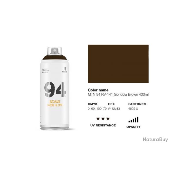 Bombe de peinture - Marron gondole - RV-141 - MTN 94 - 400ml