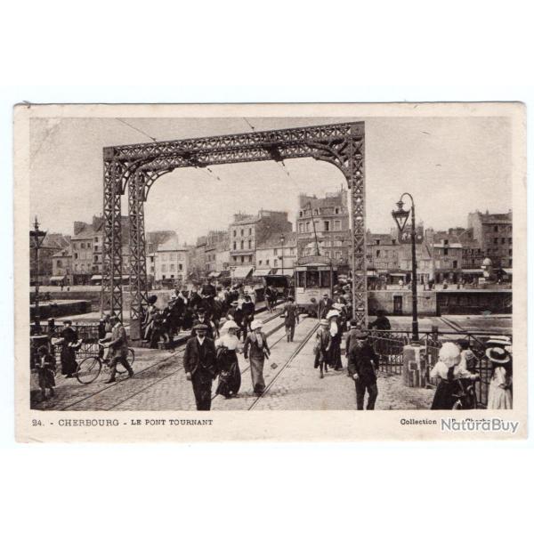 CPA -" CHERBOURG " LE PONT TOURNANT N3487