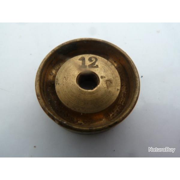 lissoir en laiton cal 12