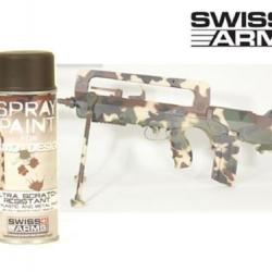 Bombe de peinture - Kaki foncé - SWISS ARMS - 400ml
