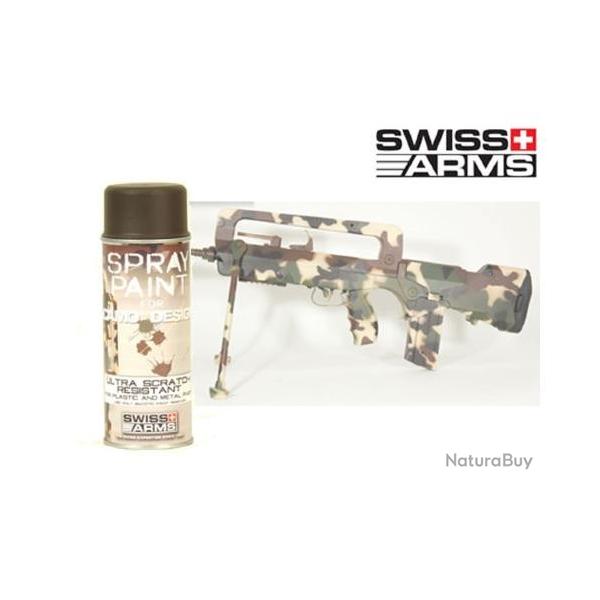 Bombe de peinture - Kaki fonc - SWISS ARMS - 400ml