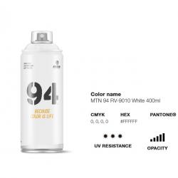 Bombe de peinture - Blanc mat - MTN 94 - 400ml