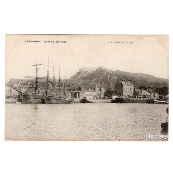 CPA -" CHERBOURG "Quai de l'Entrept  N3460