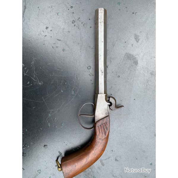 Pistolet a percussion de gros calibre