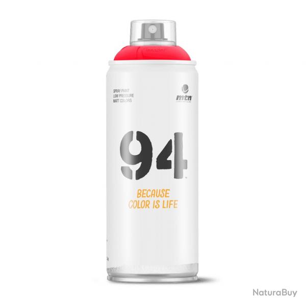 Peinture en arosol MTN 94 - 400 ml - Rouge orang fluorescent