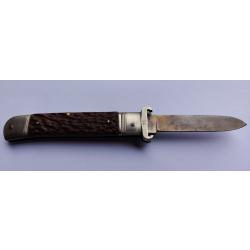 ancien couteau pliant de chasse extracteur de cartouche solingen