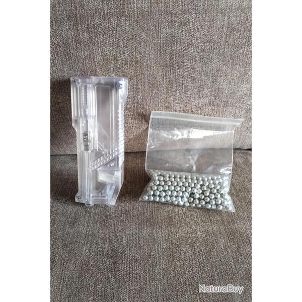 bille alu airsoft + bb loader laylax