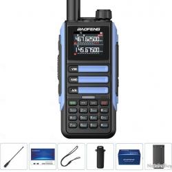 NOUVEAU MODÈLE !! RADIO BAOFENG UV-16 MAX PRO V2 15W - BLEU - LIVRAISON GRATUITE