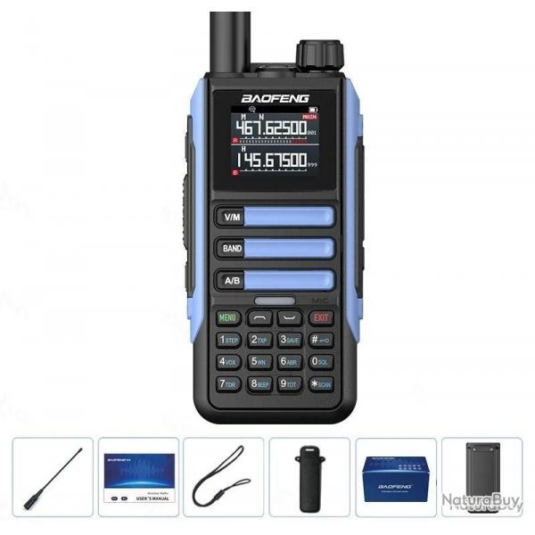 NOUVEAU MODLE !! RADIO BAOFENG UV-16 MAX PRO V2 15W - BLEU - LIVRAISON GRATUITE