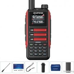 NOUVEAU MODÈLE !! RADIO BAOFENG UV-16 MAX PRO V2 15W - ROUGE - LIVRAISON GRATUITE