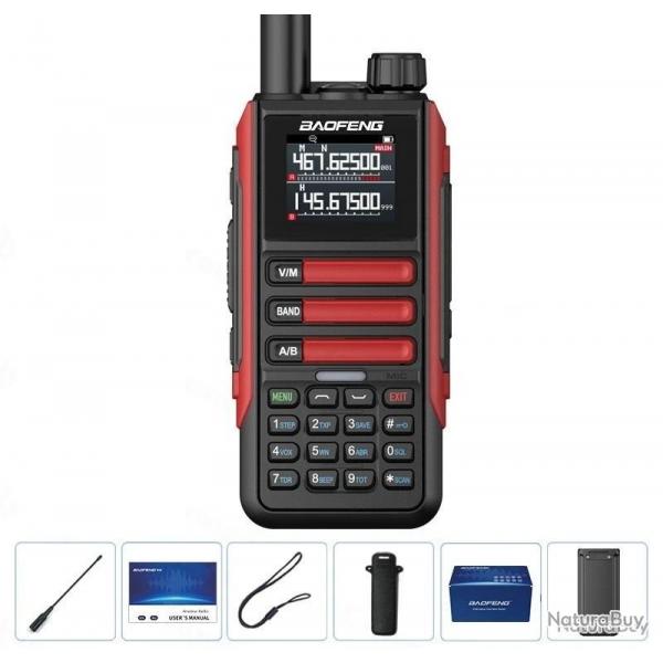 NOUVEAU MODLE !! RADIO BAOFENG UV-16 MAX PRO V2 15W - ROUGE - LIVRAISON GRATUITE