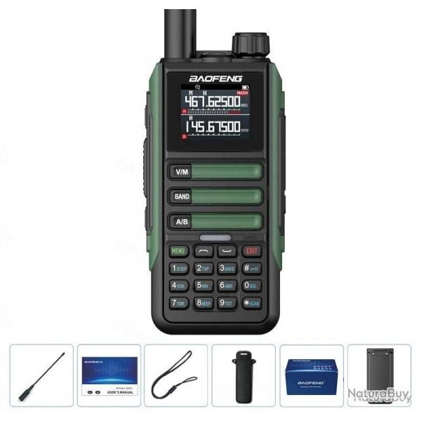 NOUVEAU MODLE !! RADIO BAOFENG UV-16 MAX PRO V2 15W - VERT - LIVRAISON GRATUITE