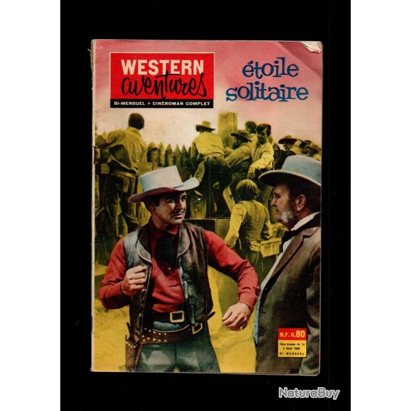 western aventures 14 , roman photo western , toile solitaires, bi-mensuel 962