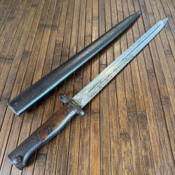 BAÏONNETTE MAUSER YOUGOSLAVE MODÈLE 1924 LONG PAR BT3 VOJNO TEHNICKI ZAVOD MONOMATRICULE
