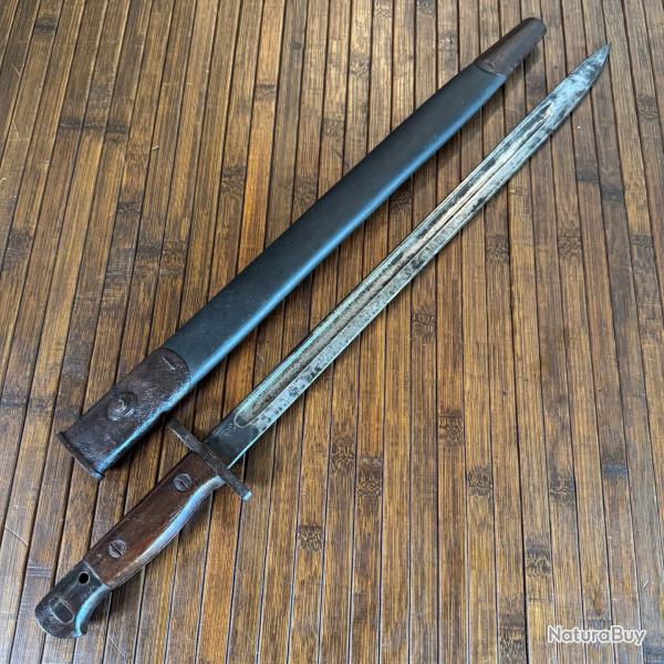 BAONNETTE ANGLAISE ENFIELD 1907 DE 1916 WW1 PAR EFD ROYAL ARMS FACTORY ENFIELD