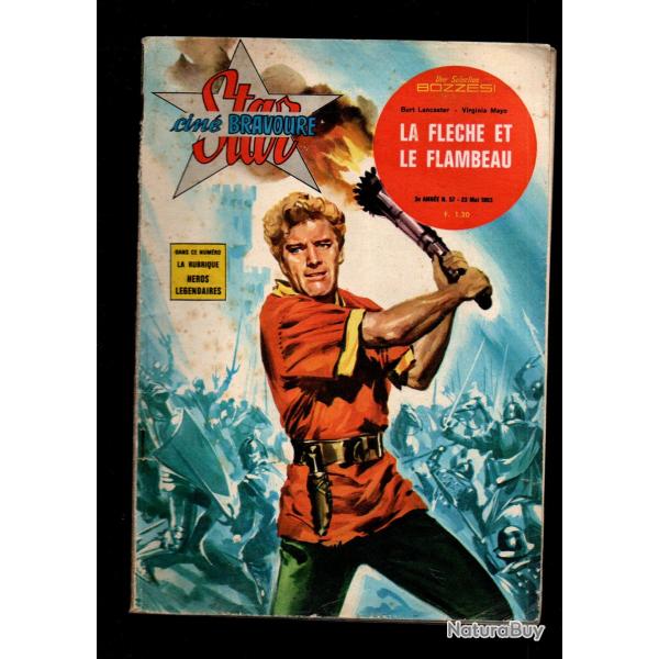 star cin bravoure 57 roman photo la flche et le flambeau 1963, burt lancaster