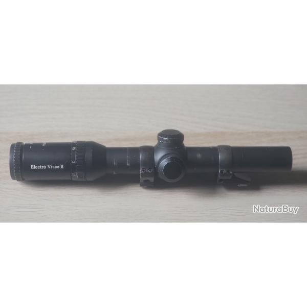 Lunette de battue 1-4x24 Electrovisee 2  avec parties hautes de montage pivotant