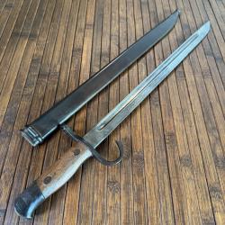 BAÏONNETTE ARISAKA MOD 30 ARSENAL HOTEN DE L'ARMÉE IMPÉRIAL JAPONAISE AVEC SON FOURREAU