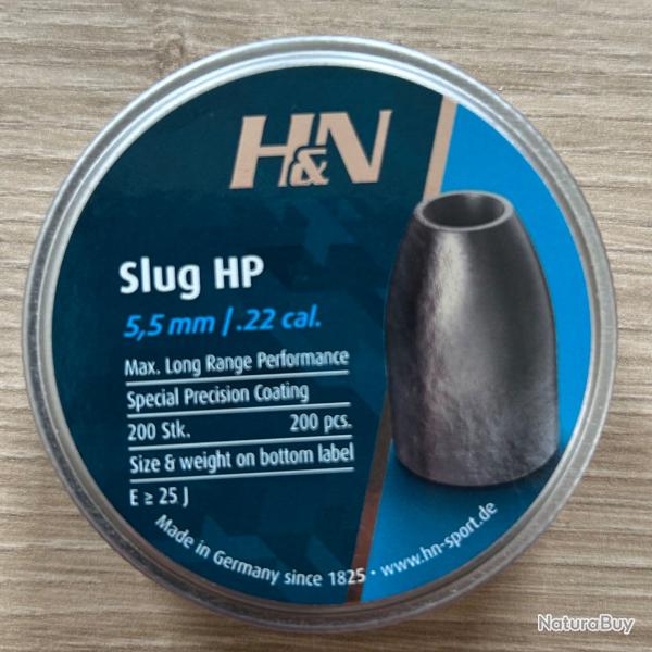 Slug HP 21 gr H&N sport .22 5,5mm