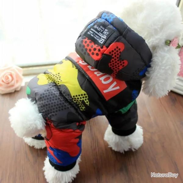 Manteaux impermables pour petits chiens. coupe vent. chaud. complet. pour petits chiens. animaux de