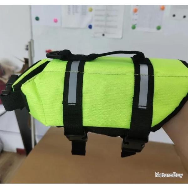 Gilet de sauvetage d t rflchissant rglable pour grands chiens. maillot de bain. gilet de scuri