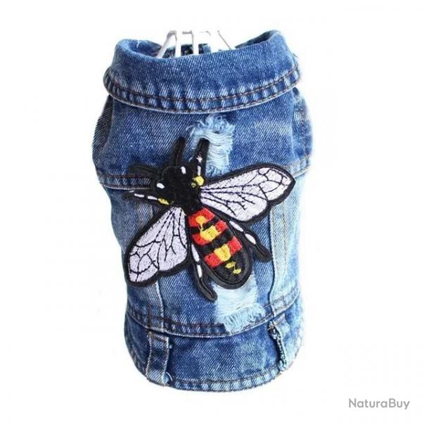 XS 2XL Denim chien vtements Cowboy chien manteau chiot vtements pour petits chiens jean veste chie