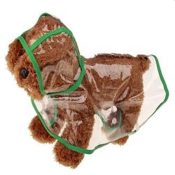 Xs 8XL à la mode chien vêtements imperméable imperméable Transparent vêtements de pluie couleur bord