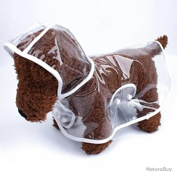 Xs 8XL  la mode chien vtements impermable impermable Transparent vtements de pluie couleur bord