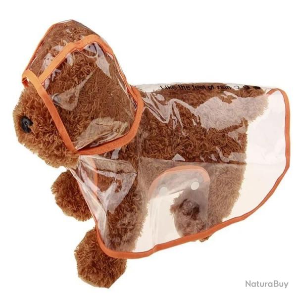 Xs-8XL  la mode chien vtements impermable impermable Transparent vtements de pluie couleur bord