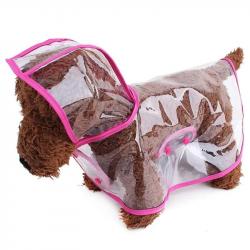 Xs 8XL à la mode chien vêtements imperméable imperméable Transparent vêtements de pluie couleur bord