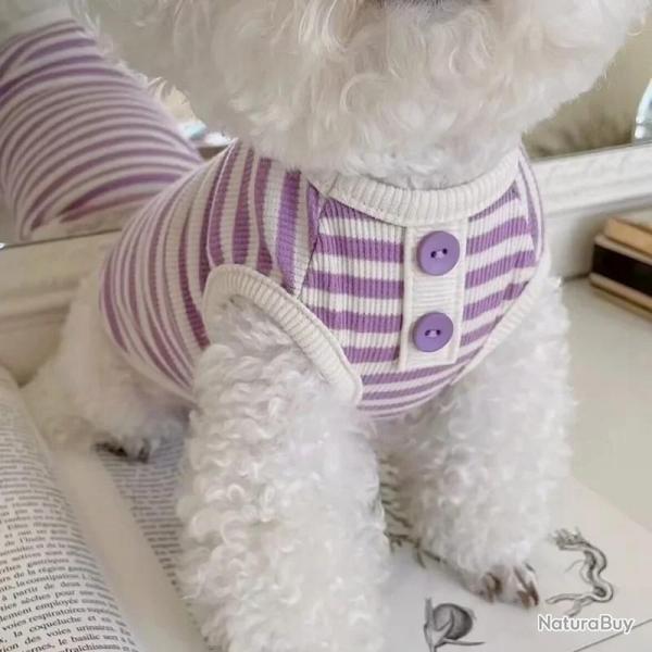 Nouveau chien de compagnie ray sweat chien vtements pour petits chiens chiot vtements d t doux 