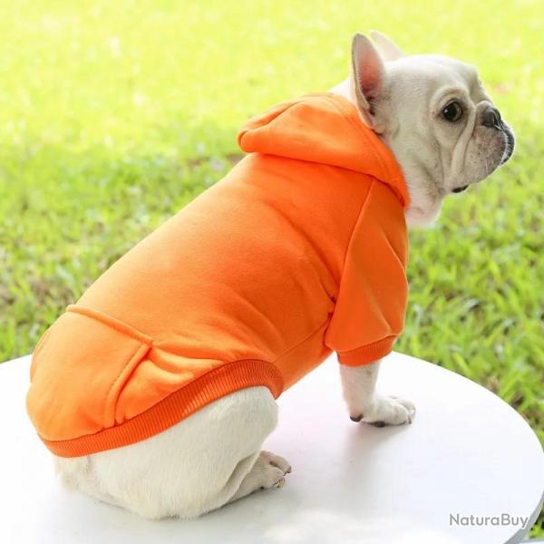 Sweat-shirt  capuche pour chien, pour petit et moyen chiot, manteau pour animaux de compagnie, vest