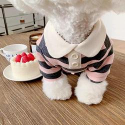 Polo d été pour chiens. vêtements pour chiots. Bichon Frise. Chihuahua. sweat shirt à rayures pour c